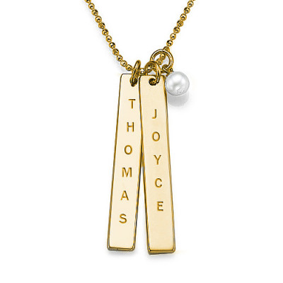 18CT Gold Plating Customised Name Tag Necklace - The Name Jewellery™