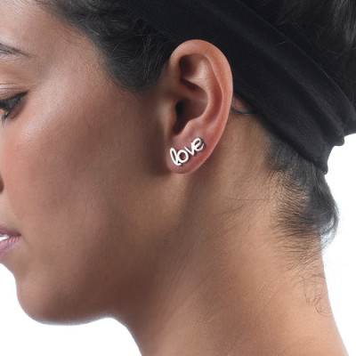 Hope and Love Stud Earrings - The Name Jewellery™