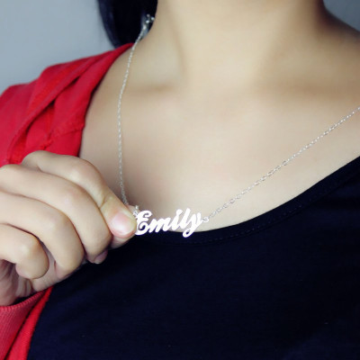 Custom Cursive Name Necklace Sterling Silver - The Name Jewellery™