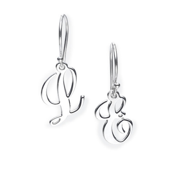 Monogram Initial Dangle Earrings - The Name Jewellery™