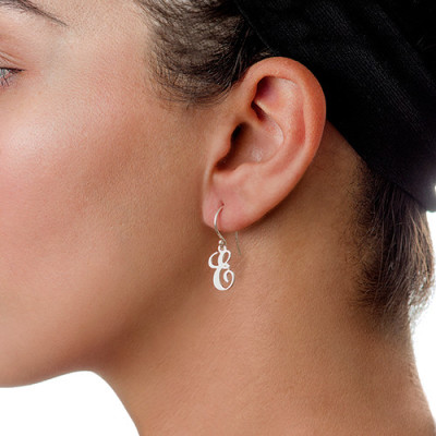 Monogram Initial Dangle Earrings - The Name Jewellery™