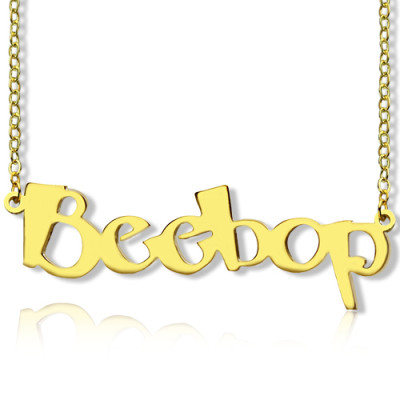 Create Your Own Name Necklace 18ct Gold Plated - The Name Jewellery™
