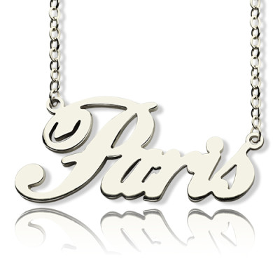 Custom Name Necklace Sterling Silver "Paris" - The Name Jewellery™