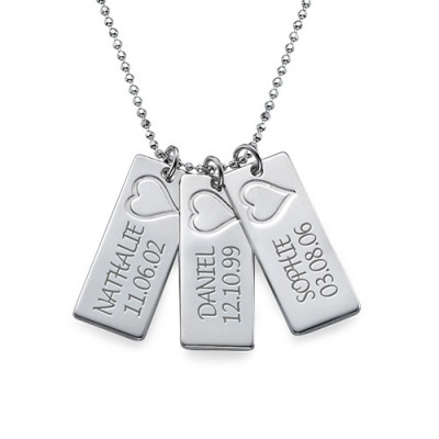 Name Bar Necklace in Silver - The Name Jewellery™