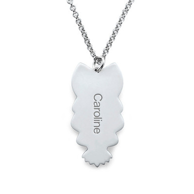Owl Necklace with Back Engraving - The Name Jewellery™