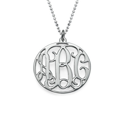 Personalised Circle Initials Necklace - The Name Jewellery™