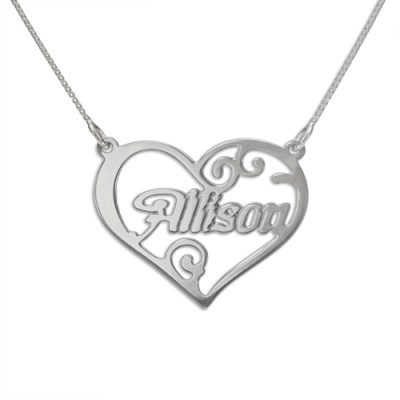 Personalised Heart Name Necklace - The Name Jewellery™