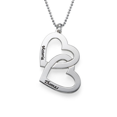 Personalised Heart in Heart Necklace - The Name Jewellery™