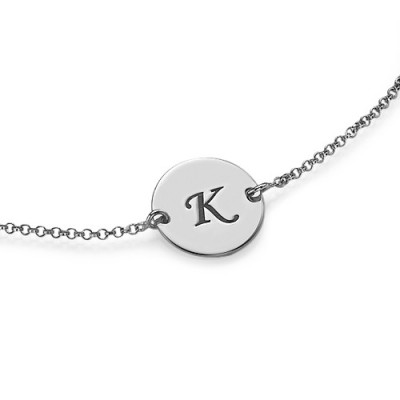 Sterling Silver Initial Bracelet/Anklet - The Name Jewellery™