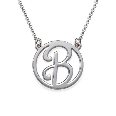 Silver Initial Pendant - The Name Jewellery™