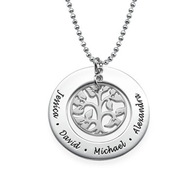 Silver Family Tree Necklace - The Name Jewellery™