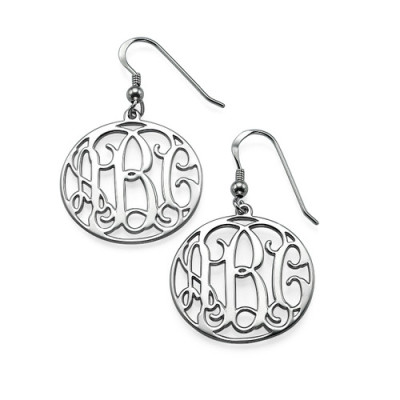 Sterling Silver Monogrammed Earrings - The Name Jewellery™