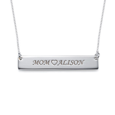 Nameplate Necklace in Sterling Silver - The Name Jewellery™