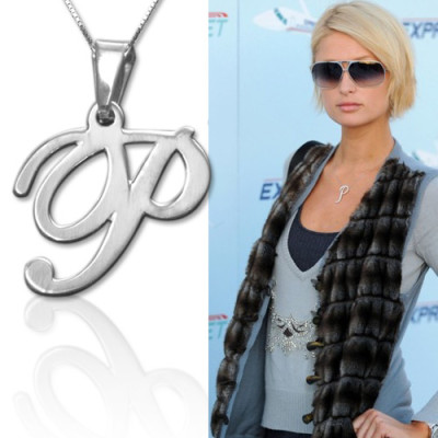 Sterling Silver Initials Pendant With Any Letter - The Name Jewellery™