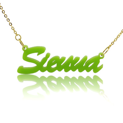 Personalised Acrylic Necklace with Name - The Name Jewellery™
