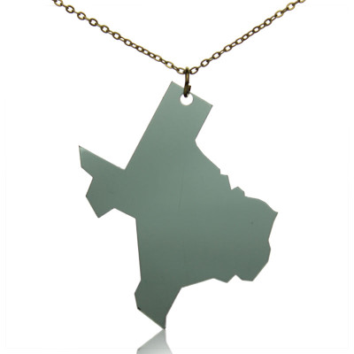 Acrylic Texas State Necklace America Map Necklace - The Name Jewellery™