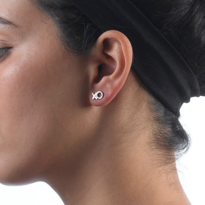 XO Silver Earrings - The Name Jewellery™