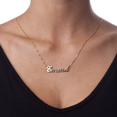 18ct Gold-Plated Silver Classic Name Necklace - The Name Jewellery™