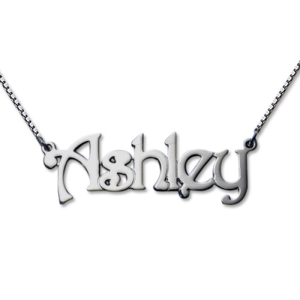 Harrington Style Sterling Silver Name Necklace - The Name Jewellery™