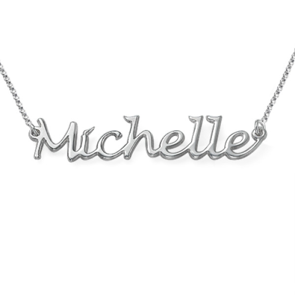 Silver Handwritten Name Necklace - The Name Jewellery™