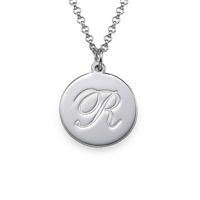 Sterling Silver Initial Script Pendant - The Name Jewellery™
