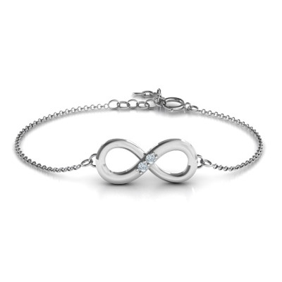 Personalised Twosome  Infinity Bracelet - The Name Jewellery™