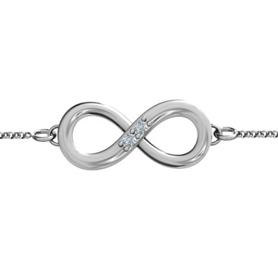 Personalised Twosome  Infinity Bracelet - The Name Jewellery™