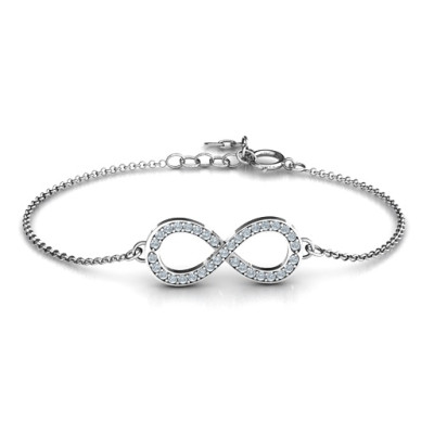 Personalised Accented Infinity Bracelet - The Name Jewellery™