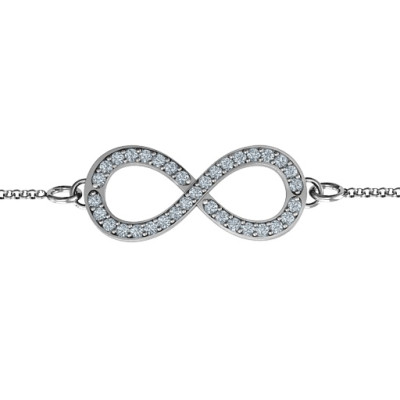 Personalised Accented Infinity Bracelet - The Name Jewellery™