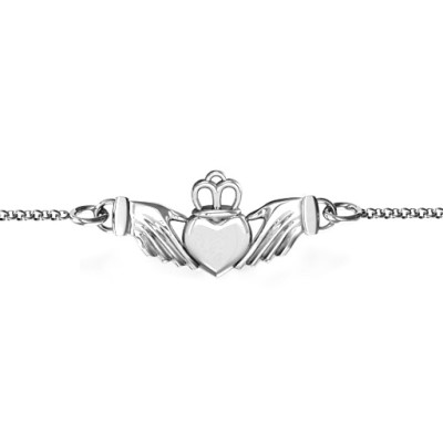 Personalised Classic Claddagh Bracelet - The Name Jewellery™