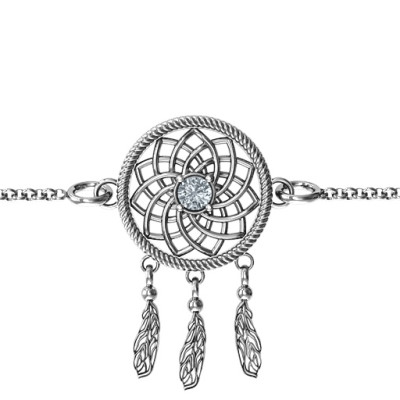 Personalised Sterling Silver Dream Catcher Bracelet - The Name Jewellery™