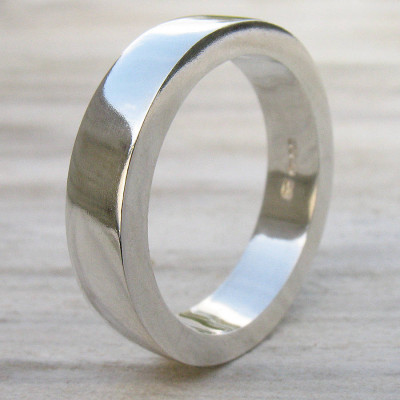Handmade Chunky Mens Silver Ring - The Name Jewellery™