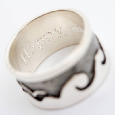 Beside The Sea Personalised Ring - The Name Jewellery™