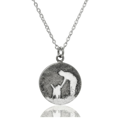 Personalised Walk With Me Dog Necklace - The Name Jewellery™