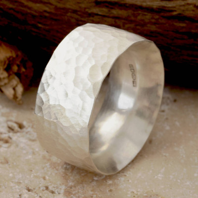 Chunky Hammered Ring - The Name Jewellery™