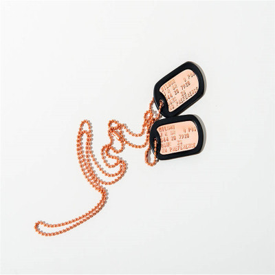 Personalised Copper Dog Tag Necklace - The Name Jewellery™