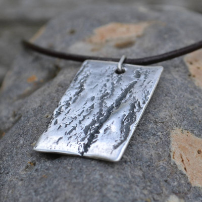 Handmade Silver Dog Tag Necklace - The Name Jewellery™
