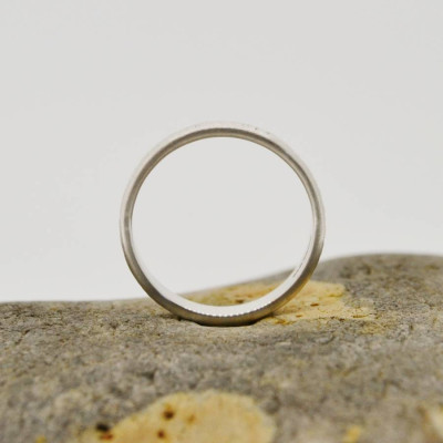 Handmade Silver Rippled Wedding Ring - The Name Jewellery™