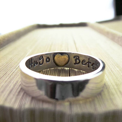 Heart Imprint Personalised Ring - The Name Jewellery™