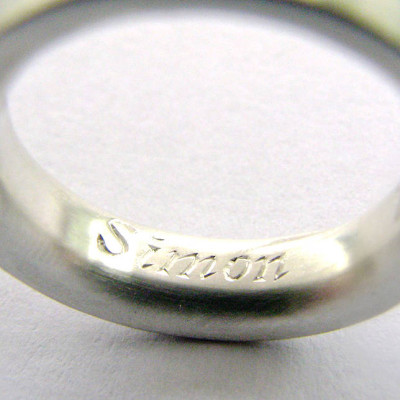 Medium Sterling Silver Ring - The Name Jewellery™