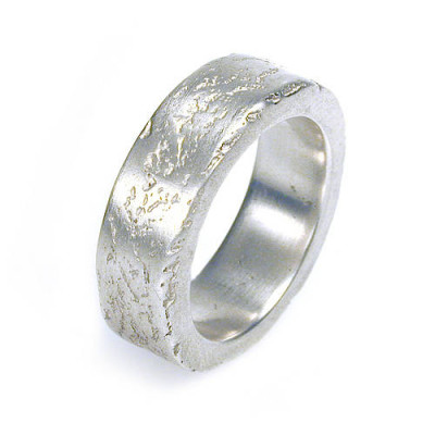 Medium Silver Concrete Ring - The Name Jewellery™