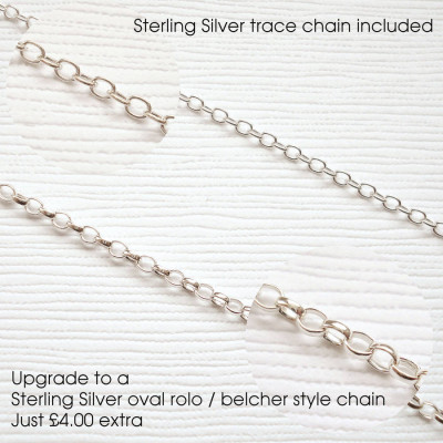 Mens Classic Sterling Silver Monogram Necklace - The Name Jewellery™