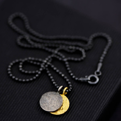 Night And Day Mixed Metal Mens Necklace - The Name Jewellery™