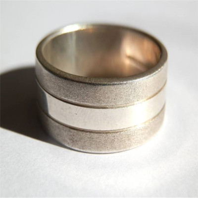 Mens Silver Band Ring - The Name Jewellery™