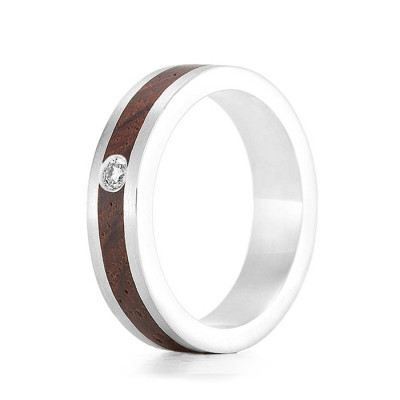 Wood Ring Native Diamond - The Name Jewellery™