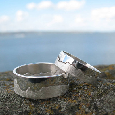 Mens Coastline Map Ring - The Name Jewellery™