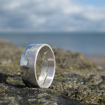 Mens Coastline Map Ring - The Name Jewellery™
