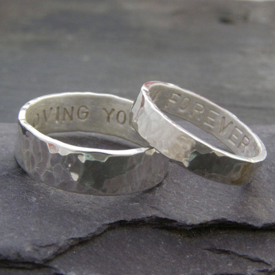 Personalised His And Hers Rings - The Name Jewellery™