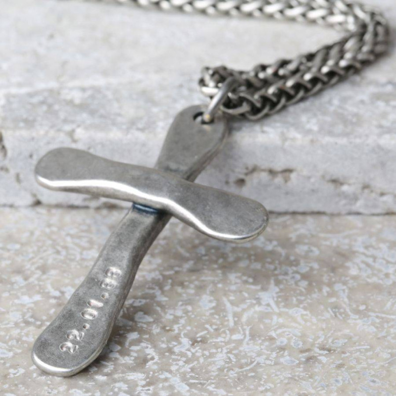IBB Personalised Dog Tag Pendant Chain Necklace, Gold at John Lewis &  Partners
