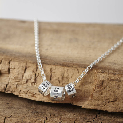 Personalised Mens Silver Storyteller Necklace - The Name Jewellery™